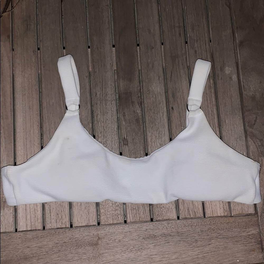 White zaful swimsuit top